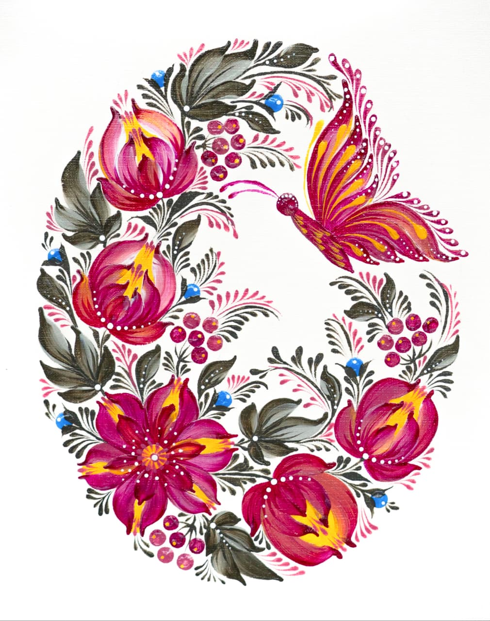 Blume - original painting by Shreya Dutta