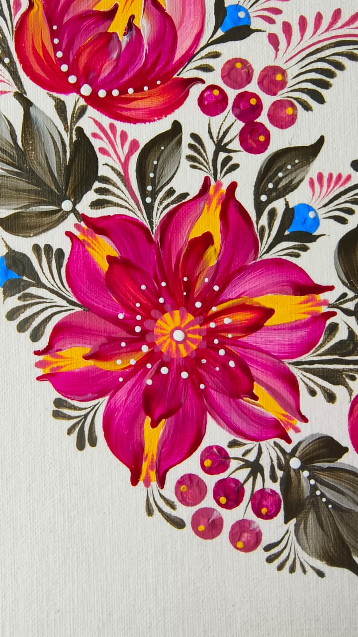 Blume - original painting by Shreya Dutta