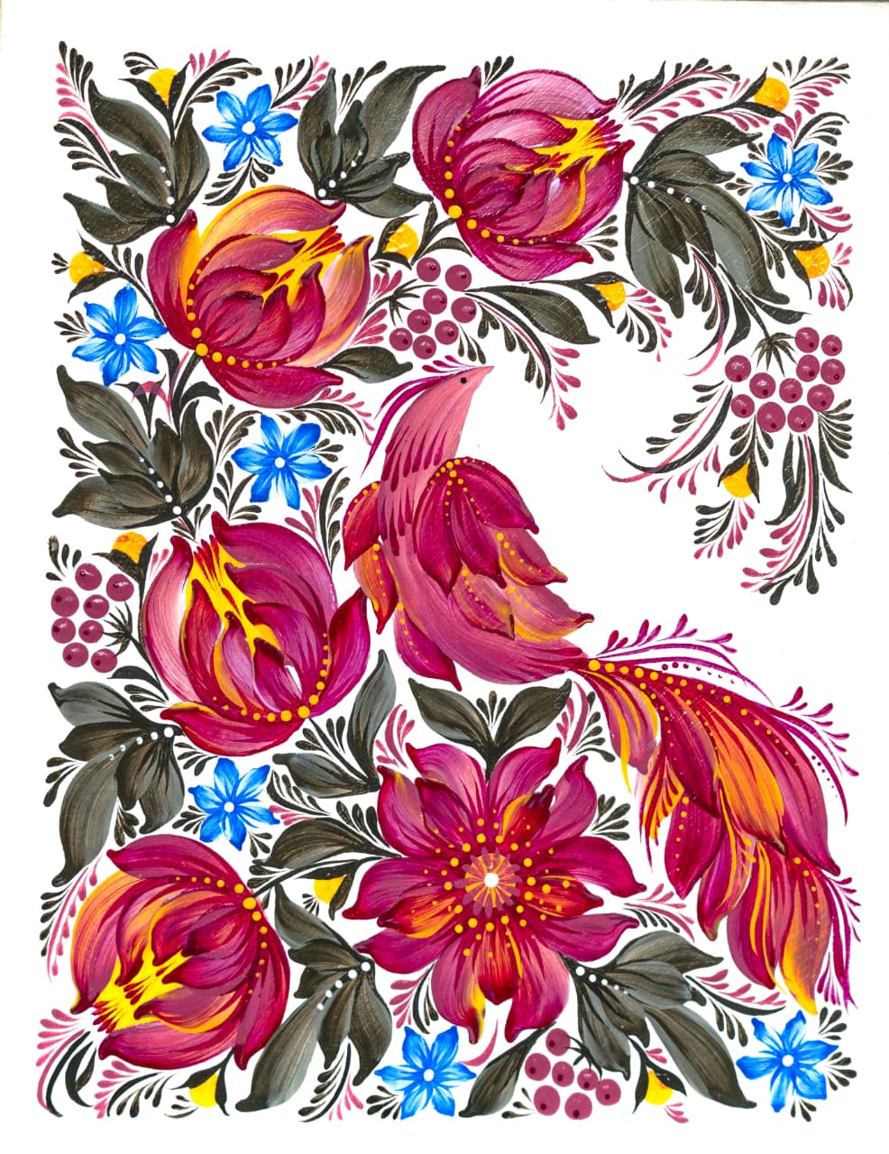 Bloomingdale - original painting by Shreya Dutta